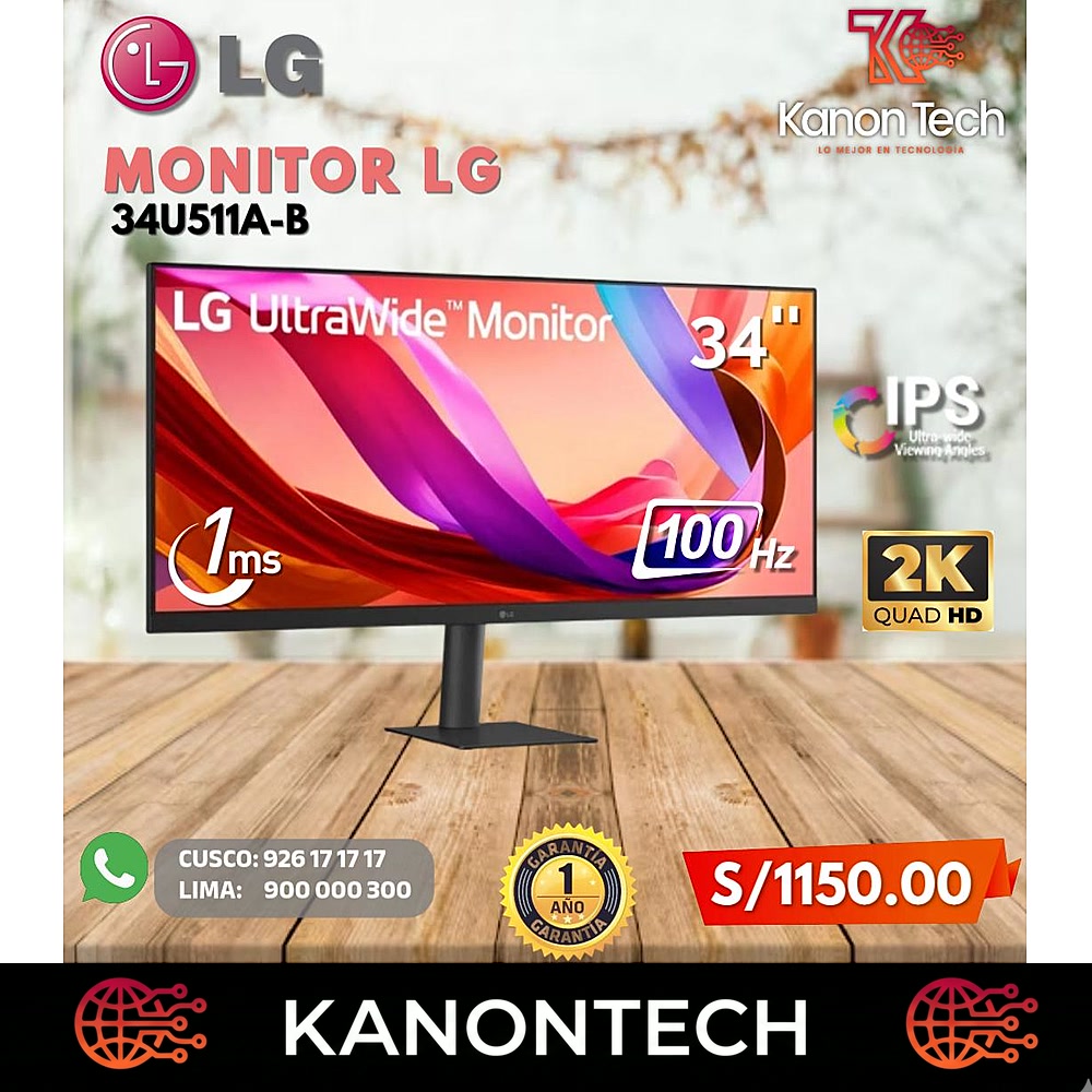 LG UltraWide 34U511A-B