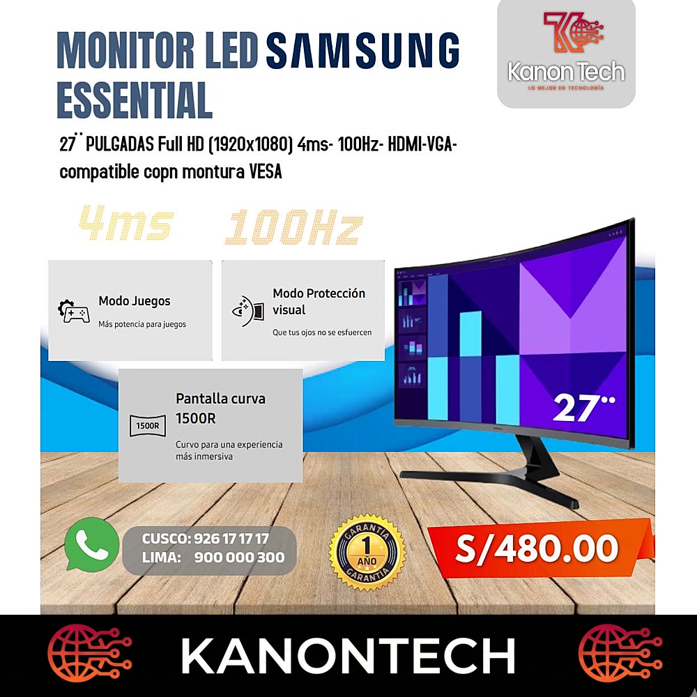 SAMSUNG Essential Curvo 27