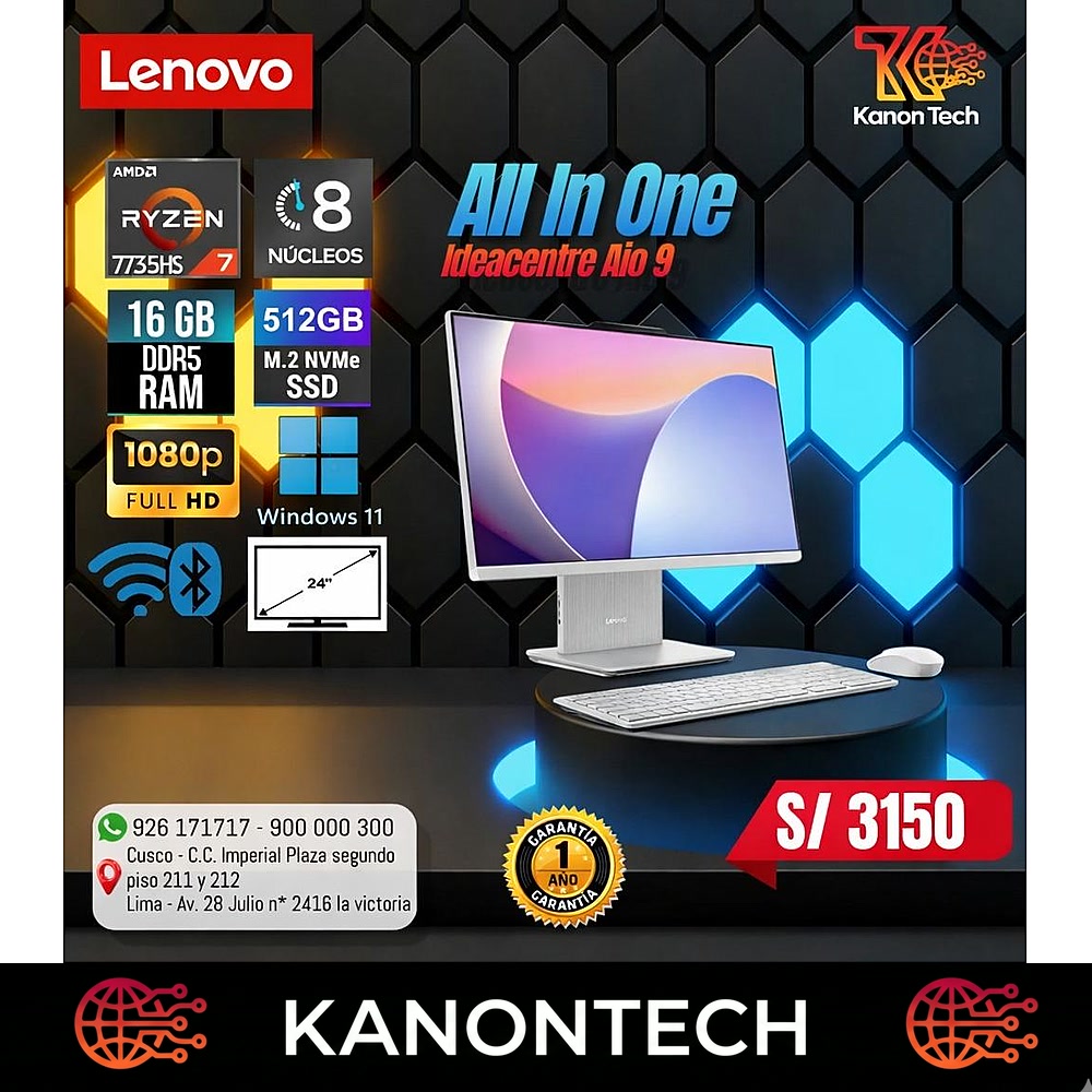 Lenovo Ideacentre Aio 9 Ryzen 7