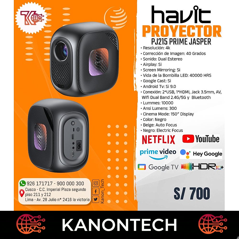 havit PROYECTOR PJ215 PRIME JASPER